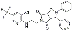5-(2-([3-CHLORO-5-(TRIFLUOROMETHYL)-2-PYRIDINYL]AMINO)ETHYL)-2,3-DIPHENYLDIHYDRO-2H-PYRROLO[3,4-D]ISOXAZOLE-4,6(3H,5H)-DIONE 结构式