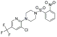 1-((4-(3-CHLORO-5-(TRIFLUOROMETHYL)(2-PYRIDYL))PIPERAZINYL)SULFONYL)-2-NITROBENZENE 结构式