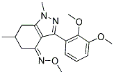 3-(2,3-DIMETHOXYPHENYL)-1,6-DIMETHYL(5,6,7-TRIHYDRO1H-INDAZOL)-4-O-METHYLOXIME 结构式