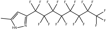 5-甲基-3-(全氟辛基)-1H-吡唑 结构式