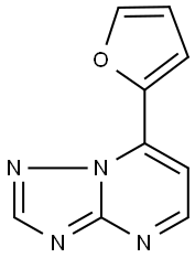 7-(2-FURYL)[1,2,4]TRIAZOLO[1,5-A]PYRIMIDINE 结构式