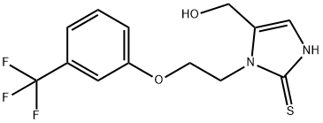 (2-SULFANYL-1-(2-[3-(TRIFLUOROMETHYL)PHENOXY]ETHYL)-1H-IMIDAZOL-5-YL)METHANOL 结构式