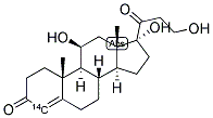 HYDROCORTISONE, [4-14C] 结构式