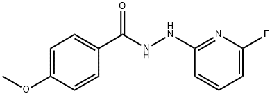 N'-(6-FLUORO-2-PYRIDINYL)-4-METHOXYBENZENECARBOHYDRAZIDE 结构式