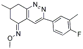 AZA(3-(4-FLUORO-3-METHYLPHENYL)-7-METHYL(6,7,8-TRIHYDROCINNOLIN-5-YLIDENE))METHOXYMETHANE 结构式