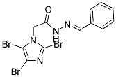 N'1-BENZYLIDENE-2-(2,4,5-TRIBROMO-1H-IMIDAZOL-1-YL)ETHANOHYDRAZIDE 结构式