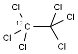 六氯乙烷-13C 结构式
