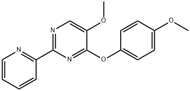 4-(4-METHOXYPHENOXY)-2-(2-PYRIDINYL)-5-PYRIMIDINYL METHYL ETHER 结构式