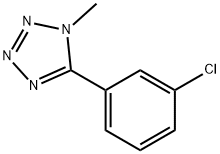 5-(3-CHLOROPHENYL)-1-METHYL-1H-1,2,3,4-TETRAAZOLE 结构式