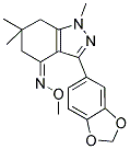 AZA(3-BENZO[D]1,3-DIOXOLAN-5-YL-1,6,6-TRIMETHYL(5,6,7-TRIHYDRO1H-INDAZOL-4-YLIDENE))METHOXYMETHANE 结构式