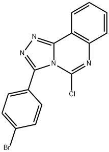 3-(4-Bromophenyl)-5-chloro[1,2,4]triazolo[4,3-c]quinazoline 结构式