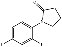 1-(2,4-DIFLUOROPHENYL)-2-PYRROLIDINONE 结构式