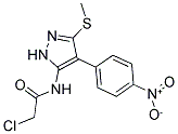 N1-[3-(METHYLTHIO)-4-(4-NITROPHENYL)-1H-PYRAZOL-5-YL]-2-CHLOROACETAMIDE 结构式