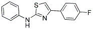 (4-(4-FLUOROPHENYL)(2,5-THIAZOLYL))PHENYLAMINE 结构式