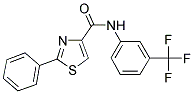 2-PHENYL-N-[3-(TRIFLUOROMETHYL)PHENYL]-1,3-THIAZOLE-4-CARBOXAMIDE 结构式