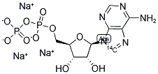 ADENOSINE 5'-DIPHOSPHATE, TRISODIUM SALT, [8-14C]- 结构式