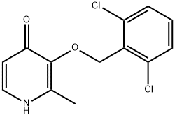 3-[(2,6-DICHLOROBENZYL)OXY]-2-METHYL-4(1H)-PYRIDINONE 结构式