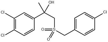 1-[(4-CHLOROBENZYL)SULFONYL]-2-(3,4-DICHLOROPHENYL)-2-PROPANOL 结构式