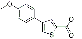 4-(4-METHOXYPHENYL)THIOPHENE-2-CARBOXYLIC ACID, METHYL ESTER 结构式