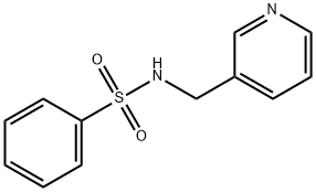 N-(吡啶-3-基甲基)苯磺酰胺 结构式