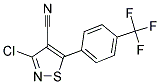 3-Chloro-5-[4-(trifluoromethyl)phenyl]isothiazole-4-carbonitrile 结构式