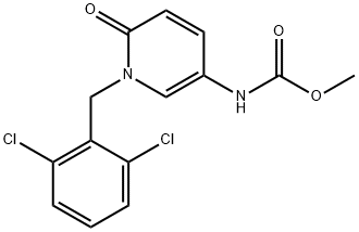 METHYL N-[1-(2,6-DICHLOROBENZYL)-6-OXO-1,6-DIHYDRO-3-PYRIDINYL]CARBAMATE 结构式
