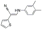 3-(3,4-DIMETHYLANILINO)-2-(2-THIENYL)ACRYLONITRILE 结构式