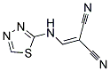 ((2,4,5-THIADIAZOLYLAMINO)METHYLENE)METHANE-1,1-DICARBONITRILE 结构式