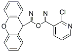 2-(2-CHLORO-3-PYRIDYL)-5-(9H-XANTHEN-9-YL)-1,3,4-OXADIAZOLE 结构式