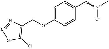 ((4-[(5-CHLORO-1,2,3-THIADIAZOL-4-YL)METHOXY]PHENYL)METHYLENE)(METHYL)AMMONIUMOLATE 结构式