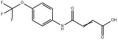 (E)-4-氧代-4-((4-(三氟甲氧基)苯基)氨基)丁-2-烯酸 结构式