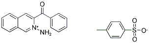 (2-AMINOISOQUINOLINIUM-3-YL)(PHENYL)METHANONE 4-METHYLBENZENE-1-SULFONATE 结构式