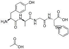 H-TYR-D-ALA-GLY-PHE-OH ACETATE SALT 结构式