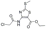 Ethyl 4-[(2-chloroacetyl)amino]-2-(methylthio)-1,3-thiazole-5-carboxylate 结构式