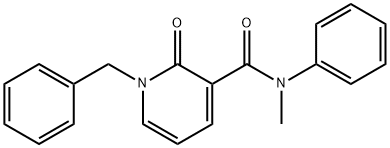 1-BENZYL-N-METHYL-2-OXO-N-PHENYL-1,2-DIHYDRO-3-PYRIDINECARBOXAMIDE 结构式