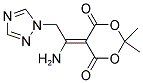 5-[1-Amino-2-(1H-1,2,4-triazol-1-yl)ethylidene]-2,2-dimethyl-1,3-dioxane-4,6-dione 结构式