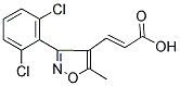 3-[3-(2,6-DICHLOROPHENYL)-5-METHYLISOXAZOL-4-YL]ACRYLIC ACID 结构式