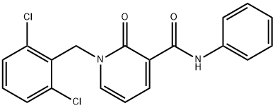 1-(2,6-DICHLOROBENZYL)-2-OXO-N-PHENYL-1,2-DIHYDRO-3-PYRIDINECARBOXAMIDE 结构式