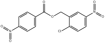 2-CHLORO-5-NITROBENZYL 4-NITROBENZENECARBOXYLATE 结构式