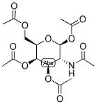 2-ACETAMIDO-2-DEOXY-1,3,4,6-TETRA-O-ACETYL-BETA-D-GALACTOPYRANOSE 结构式