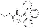 ETHYL 2,4-DIOXO-3-(1,1,1-TRIPHENYL-LAMBDA5-PHOSPHANYLIDENE)PENTANOATE 结构式