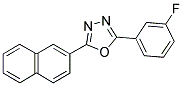 2-(3-FLUOROPHENYL)-5-(2-NAPHTHYL)-1,3,4-OXADIAZOLE 结构式