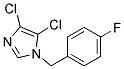4,5-DICHLORO-1-(4-FLUOROBENZYL)-1H-IMIDAZOLE 结构式