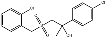 1-[(2-CHLOROBENZYL)SULFONYL]-2-(4-CHLOROPHENYL)-2-PROPANOL 结构式