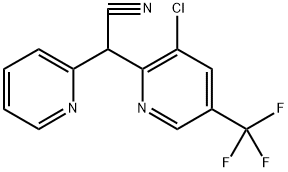 2-[3-CHLORO-5-(TRIFLUOROMETHYL)-2-PYRIDINYL]-2-(2-PYRIDINYL)ACETONITRILE 结构式