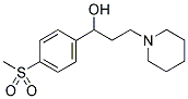 α-[2-(Piperidin-1-yl)ethyl]-4-(methylsulphonyl)benzyl alcohol 结构式