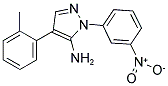 4-(2-METHYLPHENYL)-1-(3-NITROPHENYL)-1H-PYRAZOL-5-AMINE 结构式