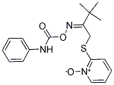 2-[(2-([(ANILINOCARBONYL)OXY]IMINO)-3,3-DIMETHYLBUTYL)THIO]PYRIDINIUM-1-OLATE 结构式