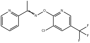 1-(2-PYRIDINYL)-1-ETHANONE O-[3-CHLORO-5-(TRIFLUOROMETHYL)-2-PYRIDINYL]OXIME 结构式