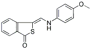 3-[(4-METHOXYANILINO)METHYLENE]-2-BENZOTHIOPHEN-1(3H)-ONE 结构式